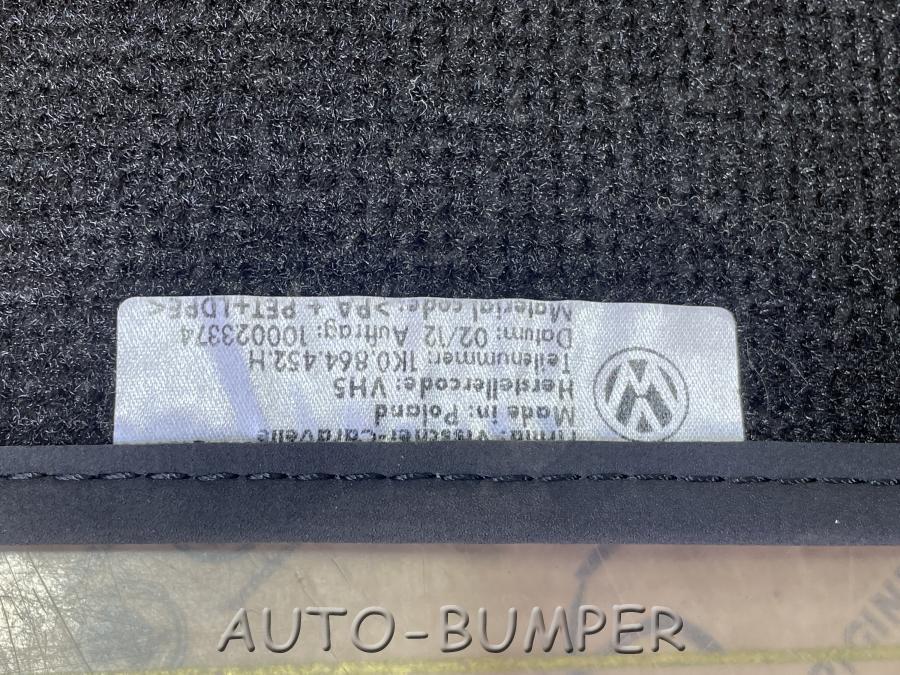 VW Golf 6, Jetta 2011- К-т ковриков, "Черный/серый кристал" 1K2864435H 1K2864436H  1K0864451H 1K0864452H 